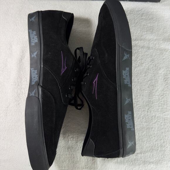 Lakai x Black Sabbath Riley III Black Suede Skate Shoes Mens Size 14 NEW - Picture 9 of 14